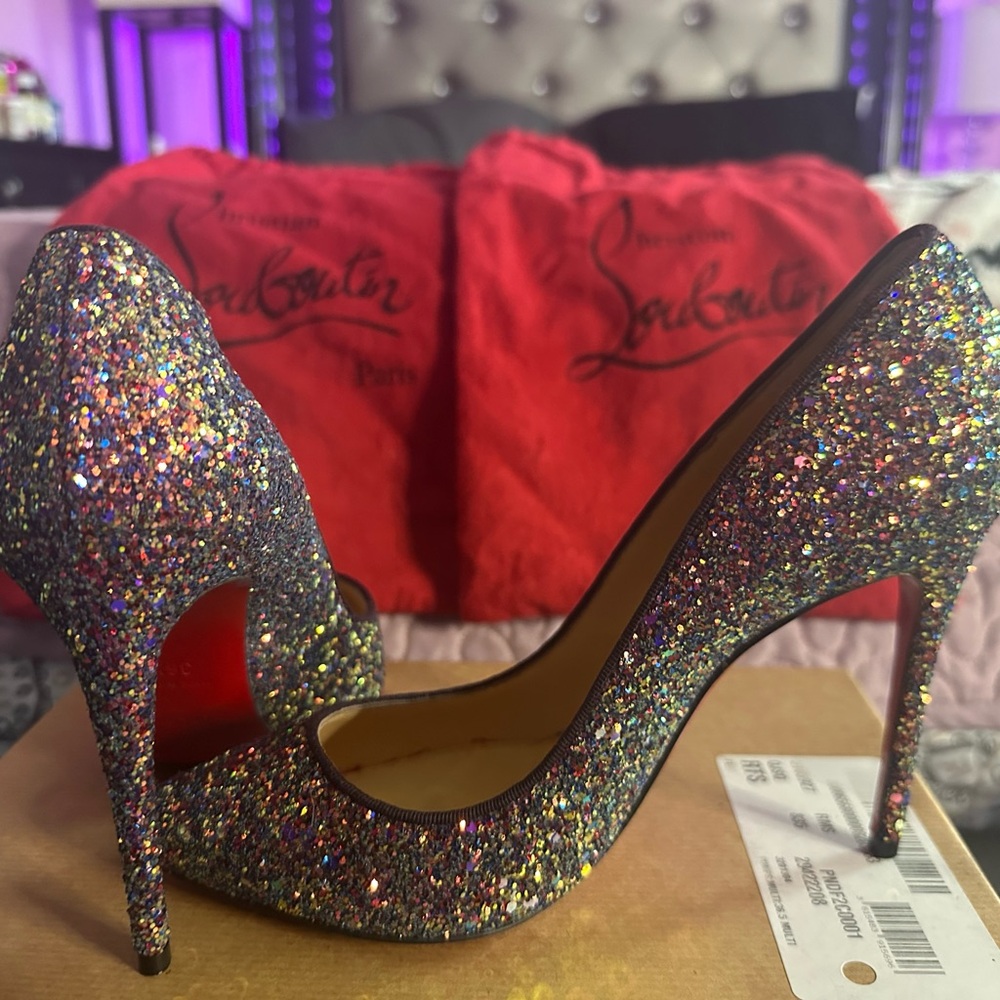 Christian Louboutin Multicolor Glitter So Kate 120mm Pump